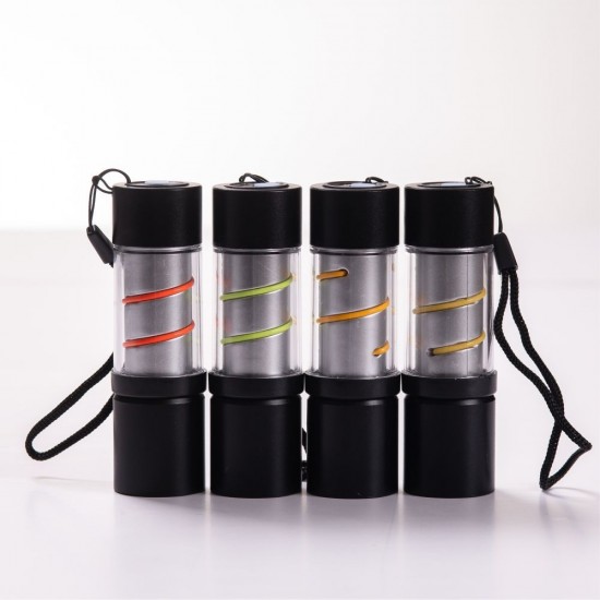 Ліхтарик акумуляторний 2в1 TheGeneral Eridan, з кольоровим підсвічуванням червоний - 100020122-02