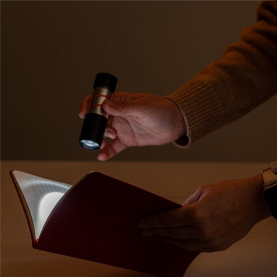 Ліхтарик акумуляторний 2в1 TheGeneral Eridan, з кольоровим підсвічуванням червоний - 100020122-02