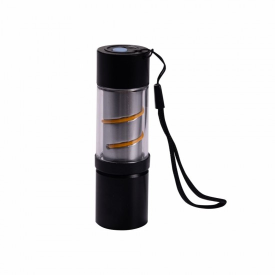 Ліхтарик акумуляторний 2в1 TheGeneral Eridan, з кольоровим підсвічуванням жовтий - 100020122-05