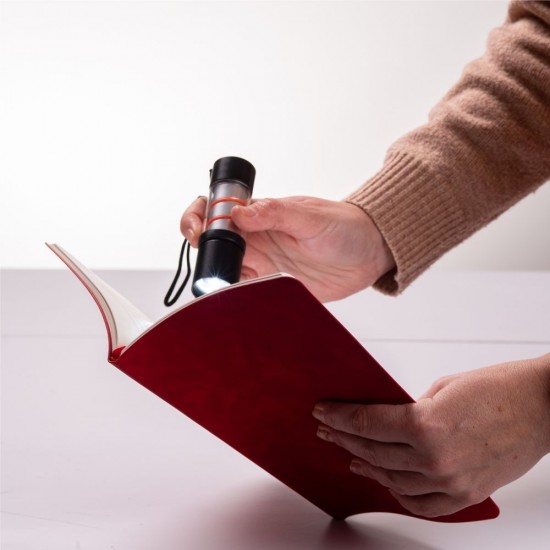 Ліхтарик акумуляторний 2в1 TheGeneral Eridan, з кольоровим підсвічуванням білий - 100020122-08