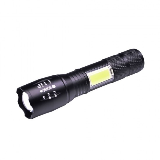 Ліхтарик акумуляторний TheGeneral Velox з боковим COB light чорний - 100021322-01