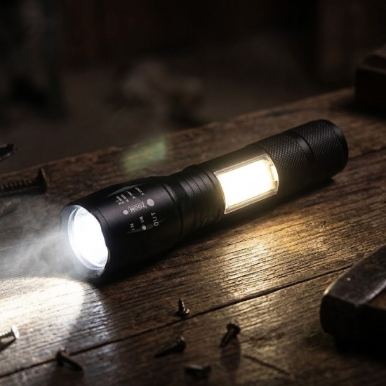 Ліхтарик акумуляторний TheGeneral Velox з боковим COB light чорний - 100021322-01
