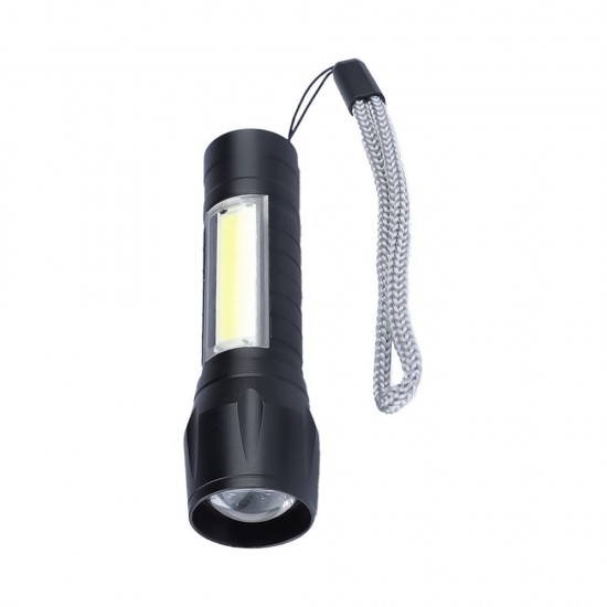 Ліхтарик акумуляторний TheGeneral Zeno з боковим COB light чорний - 100021422-01