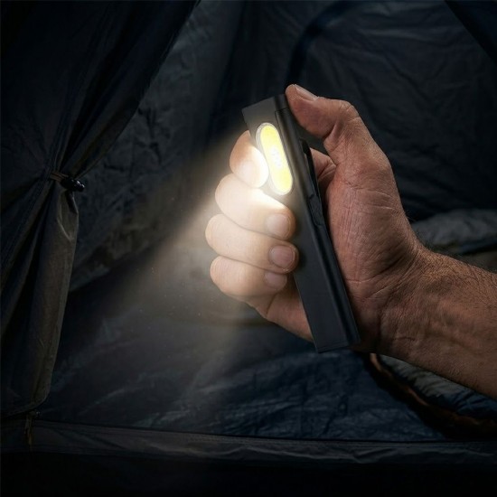 Ліхтарик акумуляторний TheGeneral Shine з боковим COB light та кліпсою чорний - 100022022-01