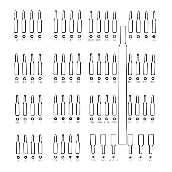 Набір викруток 88в1 TheGeneral HeavySpin чорний - 100030905-01 Набір викруток 88в1 TheGeneral HeavySpin чорний - 100030905-01