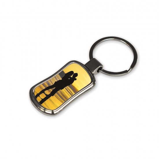 Брелок Bergamo Oval сріблястий - 120030122-77