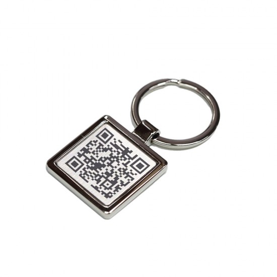 Брелок Bergamo Square сріблястий - 120030322-77