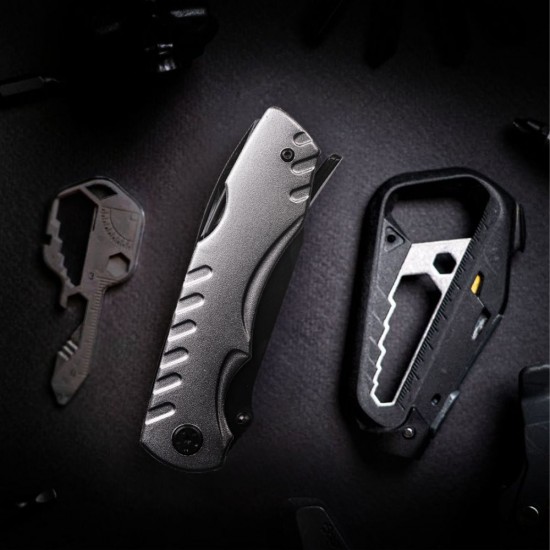 Мультитул 8в1 TheGeneral Edge з набором викруткових біт, 110 мм, в чохлі графітовий - 1200MT-11