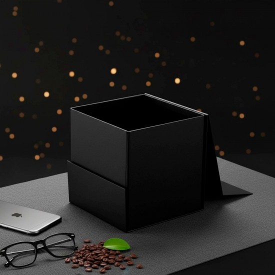 Подарункова коробка 16 х 16 см Bergamo Siena чорний - 120130113M-01