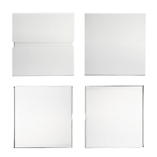 Подарункова коробка 21 х 21 см Bergamo Siena білий - 120130113L-08