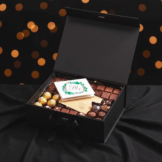 Подарункова коробка 24 х 18 см Bergamo Aurum чорний - 120130213S-01