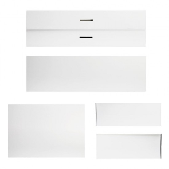 Подарункова коробка 24 х 18 см Bergamo Aurum білий - 120130213S-08