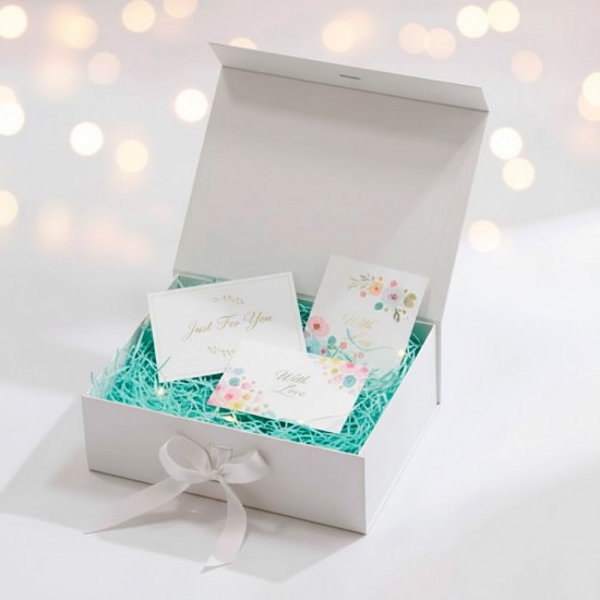 Подарункова коробка 24 х 18 см Bergamo Aurum білий - 120130213S-08