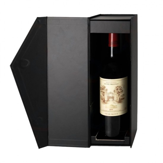 Подарункова коробка на 1 пляшку Bergamo Orlena чорний - 120130313S-01