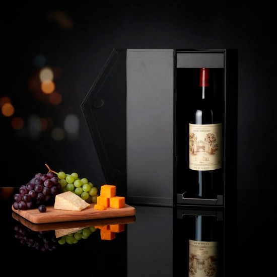 Подарункова коробка на 1 пляшку Bergamo Orlena чорний - 120130313S-01