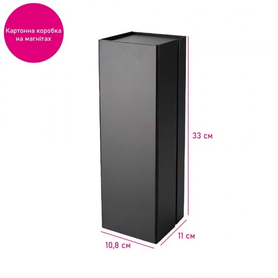 Подарункова коробка на 1 пляшку Bergamo Zerina чорний - 120130413S-01 Подарункова коробка на 1 пляшку Bergamo Zerina чорний - 120130413S-01