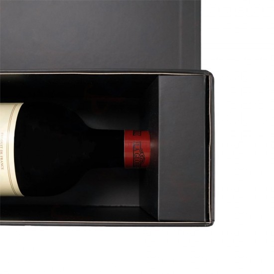 Подарункова коробка на 1 пляшку Bergamo Zerina чорний - 120130413S-01