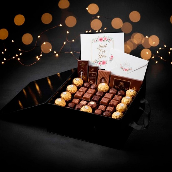 Подарункова коробка 48 х 35 см Bergamo Lorena чорний - 120130513L-01