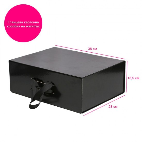 Подарункова коробка 38 х 28 см Bergamo Lorena чорний - 120130513M-01 Подарункова коробка 38 х 28 см Bergamo Lorena чорний - 120130513M-01