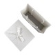 Подарункова коробка 34 х 25 см Bergamo Velvet L білий - 120130813L-08 Подарункова коробка 34 х 25 см Bergamo Velvet L білий - 120130813L-08