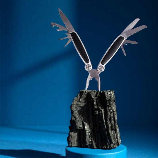 Мультитул 11в1 TheGeneral Solid, 100 мм, в чохлі графітовий - 1300MT-11