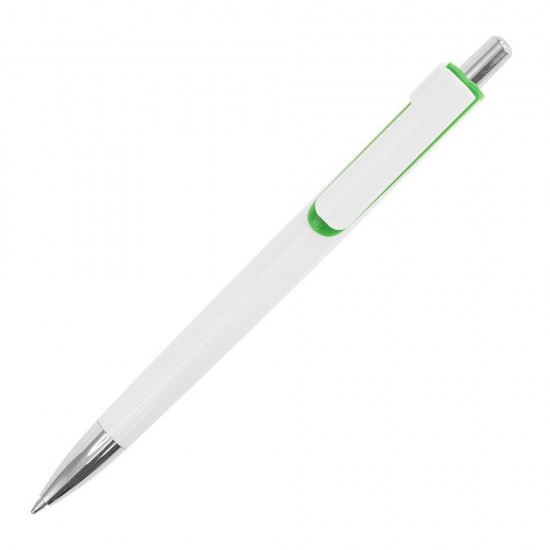 Ручка пластикова білий/зелений - 1511-4