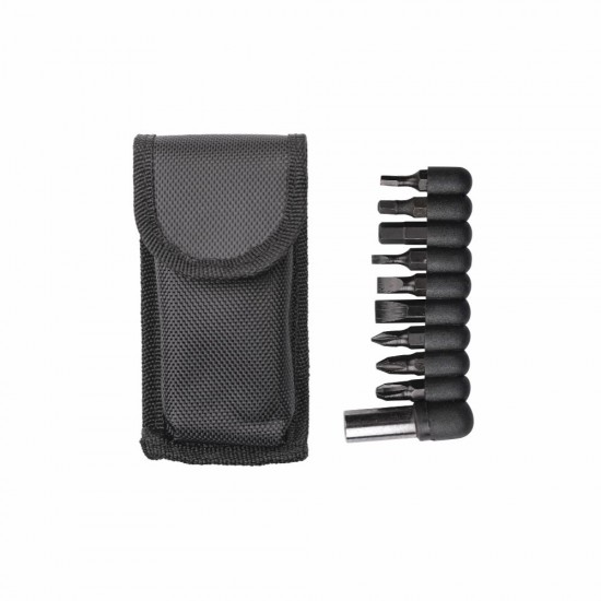 Мультитул 9в1 TheGeneral OmniI з набором викруткових біт, 165 мм, в чохлі графітовий - 1690MT-11