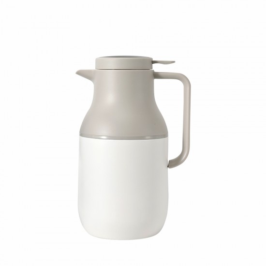 Термос 1,6 л сталевий Line Art Bali з індикатором температури, вакуумний сірий/білий - 20205-08