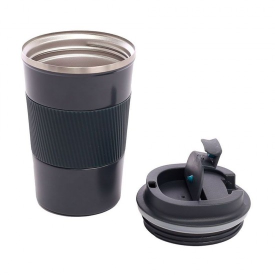 Термокружка 350 мл сталева Line Art Cyprus, вакуумна графіт - 20211-11