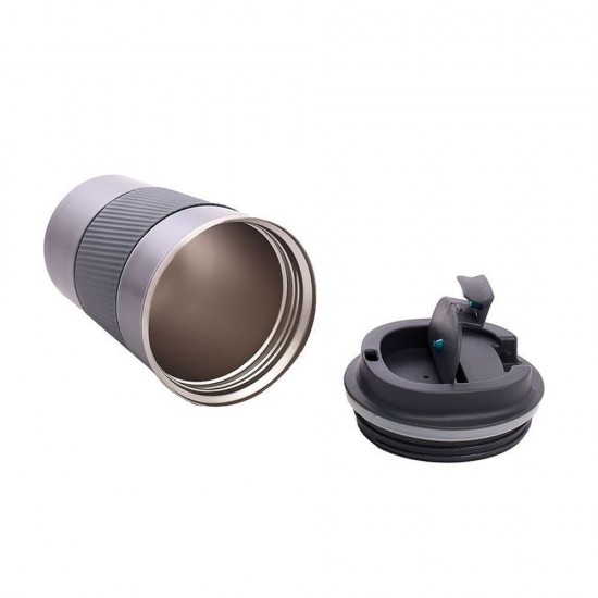 Термокружка 350 мл сталева Line Art Cyprus, вакуумна графіт - 20211-11