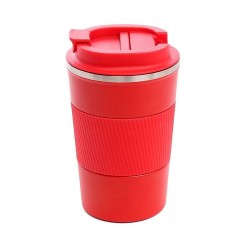 Термокружка 350 мл сталева Line Art Cyprus, вакуумна червоний - 20211-02 Термокружка 350 мл сталева Line Art Cyprus, вакуумна червоний - 20211-02