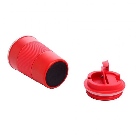 Термокружка 350 мл сталева Line Art Cyprus, вакуумна червоний - 20211-02