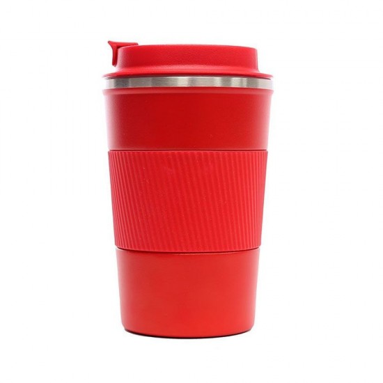 Термокружка 350 мл сталева Line Art Cyprus, вакуумна червоний - 20211-02