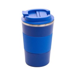 Термокружка 350 мл сталева Line Art Cyprus, вакуумна синій - 20211-03