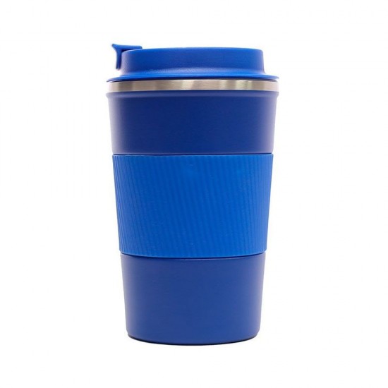 Термокружка 350 мл сталева Line Art Cyprus, вакуумна синій - 20211-03