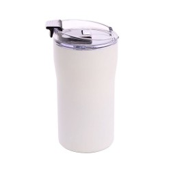 Термокружка 400 мл сталева Line Art Albania, вакуумна білий - 20212-08 Термокружка 400 мл сталева Line Art Albania, вакуумна білий - 20212-08