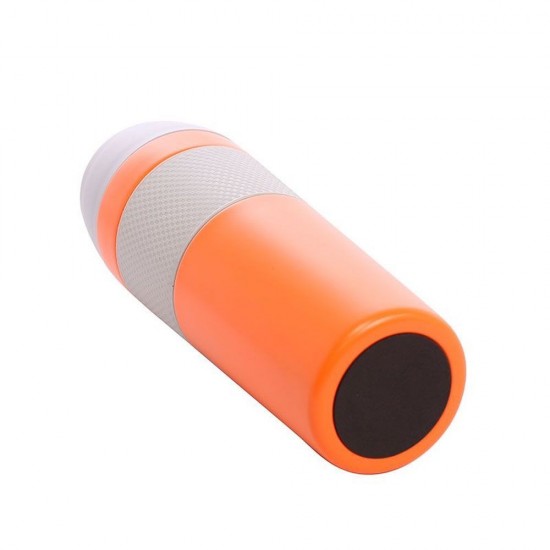 Термокружка 450 мл сталева Line Art Cuba, вакуумна помаранчевий/сірий - 20215-06