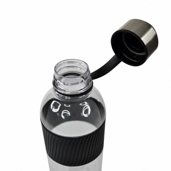 Пляшка для води 850 мл тританова Line Art Limpid чорний - 20222wb-01
