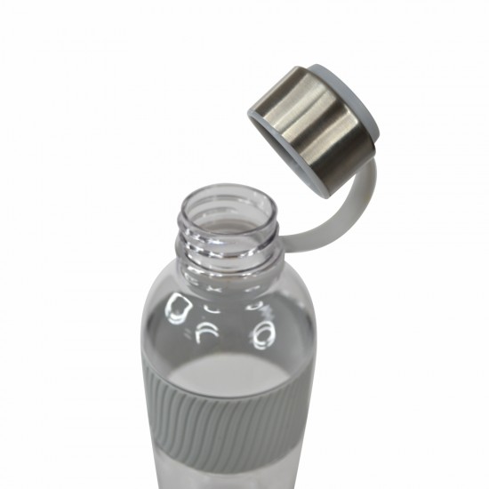 Пляшка для води 850 мл тританова Line Art Limpid сірий - 20222wb-07 Пляшка для води 850 мл тританова Line Art Limpid сірий - 20222wb-07