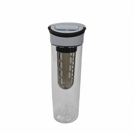 Пляшка для води 800 мл тританова Line Art Clear сірий/чорний - 20223wb-01