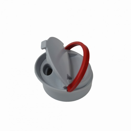 Пляшка для води 800 мл тританова Line Art Clear сірий/червоний - 20223wb-02