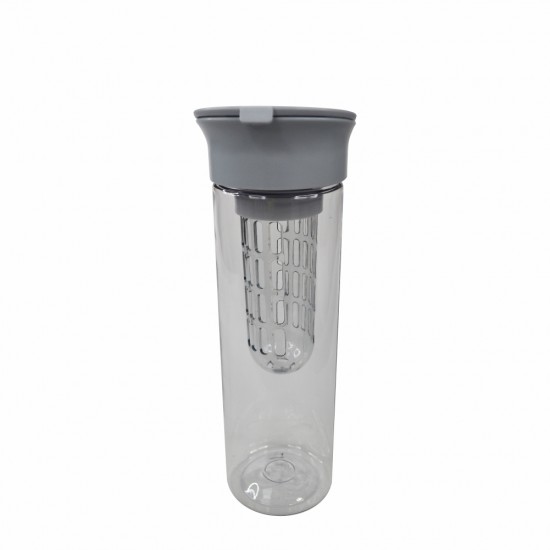 Пляшка для води 800 мл тританова Line Art Clear сірий - 20223wb-07 Пляшка для води 800 мл тританова Line Art Clear сірий - 20223wb-07