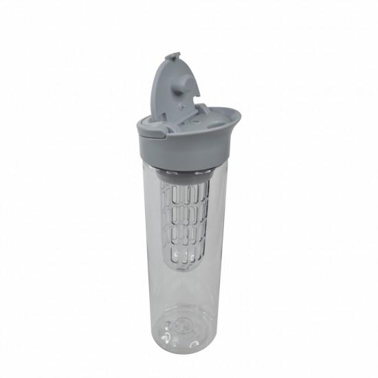 Пляшка для води Clear, тританова, 800 мл сірий - 20223wb-07