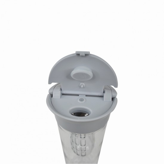 Пляшка для води 800 мл тританова Line Art Clear сірий - 20223wb-07 Пляшка для води 800 мл тританова Line Art Clear сірий - 20223wb-07