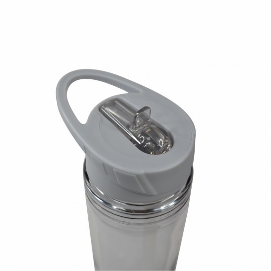 Пляшка для води 620 мл тританова Line Art Liquid сірий - 20225wb-07 Пляшка для води 620 мл тританова Line Art Liquid сірий - 20225wb-07