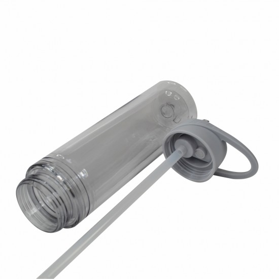 Пляшка для води 620 мл тританова Line Art Liquid сірий - 20225wb-07 Пляшка для води 620 мл тританова Line Art Liquid сірий - 20225wb-07