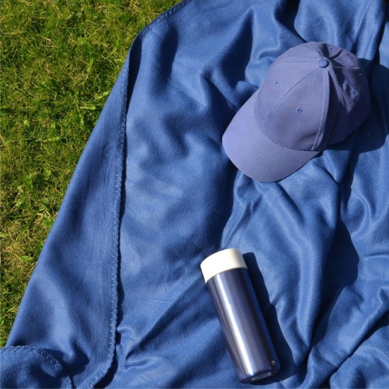 Плед-подушка флісовий Soft Me Mild 150х180 см темно-синій - 202312pl-44