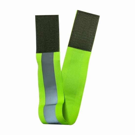 Світловідбиваюча пов’язка з липкою стрічкою Bergamo light неоново-зелений - 2023-rb