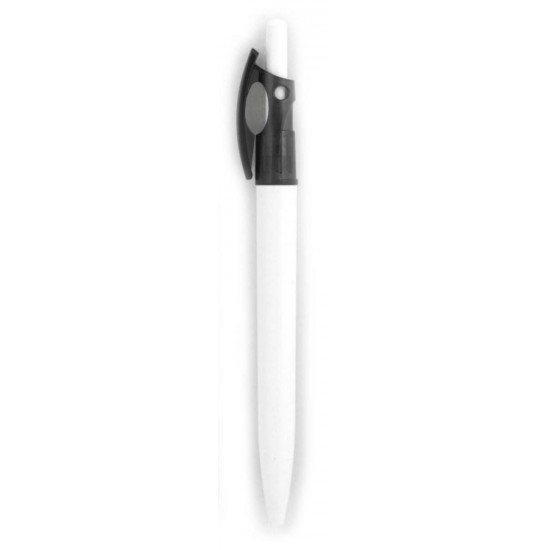 Ручка пластикова ТМ Bergamo чорний/білий - 2084B-1
