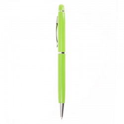 Ручка-стилус металева кулькова Bergamo Gloria зелений - 222M-4